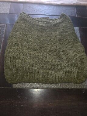 Style & Co. Olive Crewneck Knit Sweater
